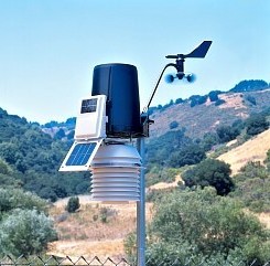Vantage Pro2, 24-hour fan, aspirated radiation shield, wireless, weather station